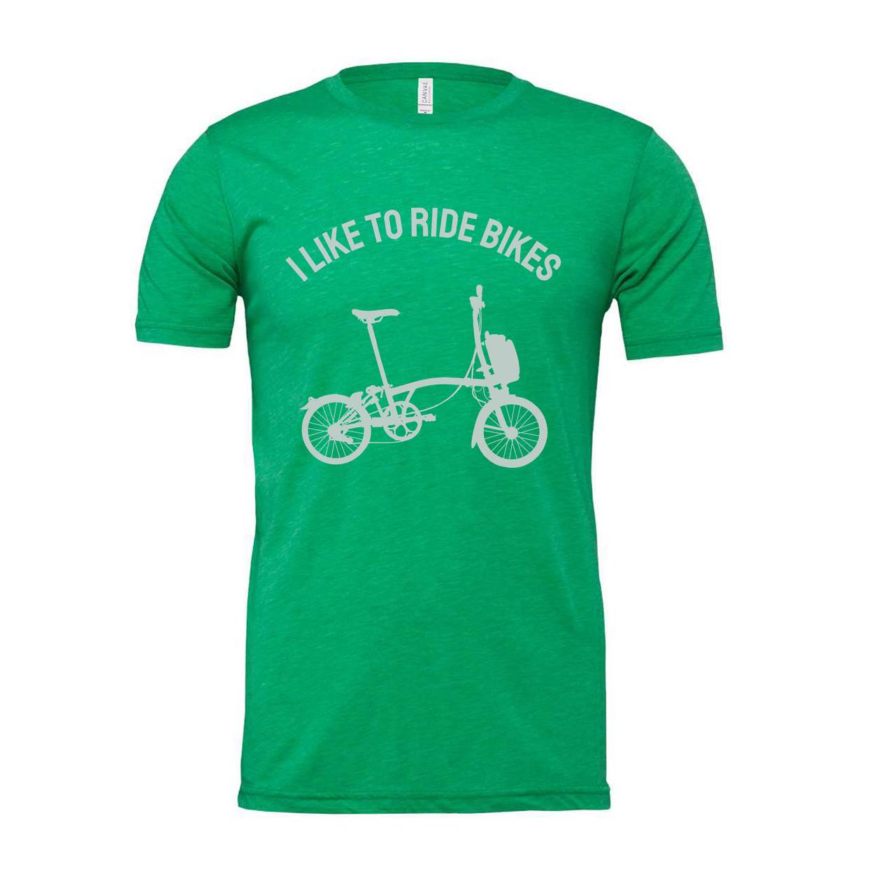 I Like To Ride Bikes Graphic Unisex Bicycle Print T Shirt With Subtle Front Design
