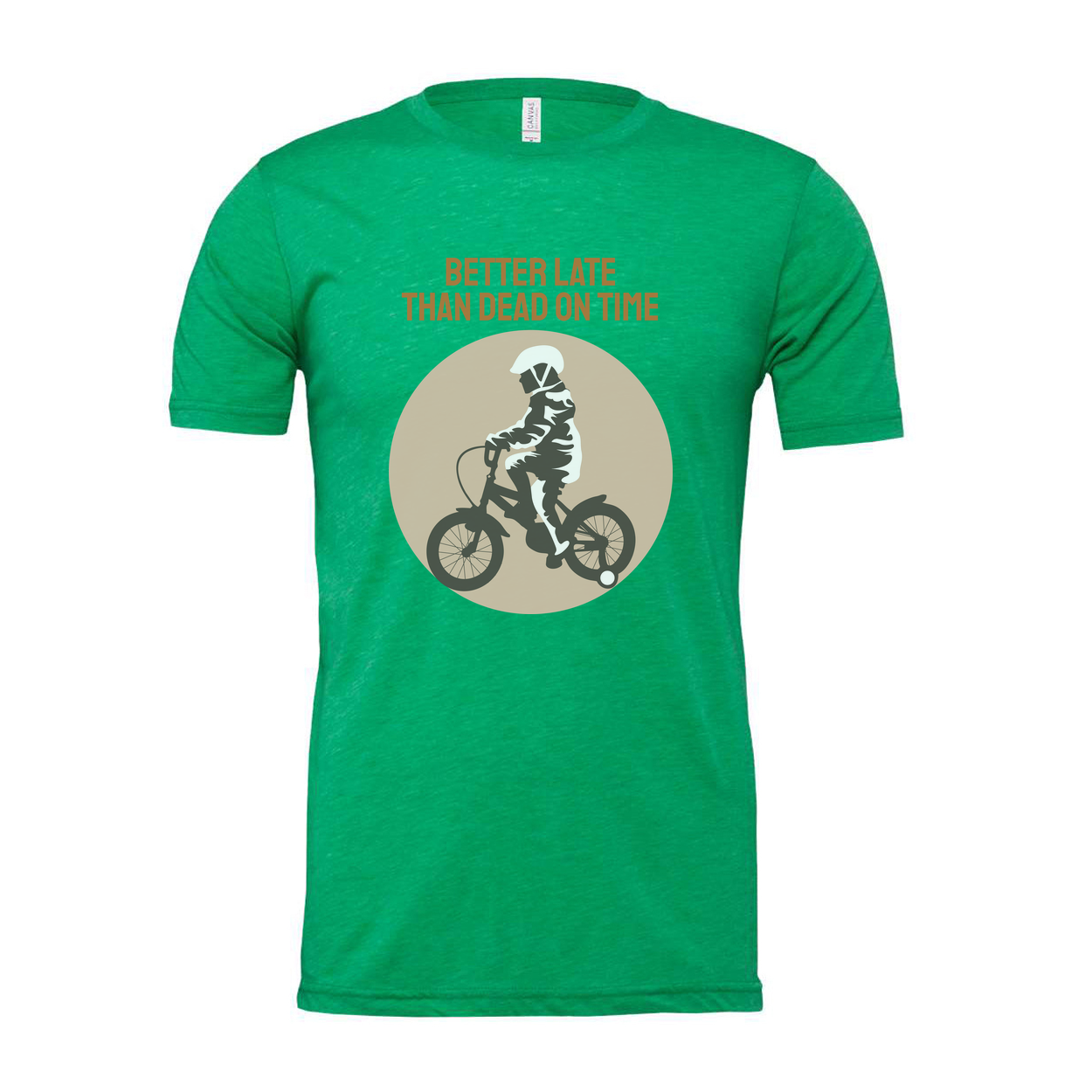 Better Late Than Dead On Time Cycling Graphic Tee For Unisex Biking Enthusiasts Everywhere