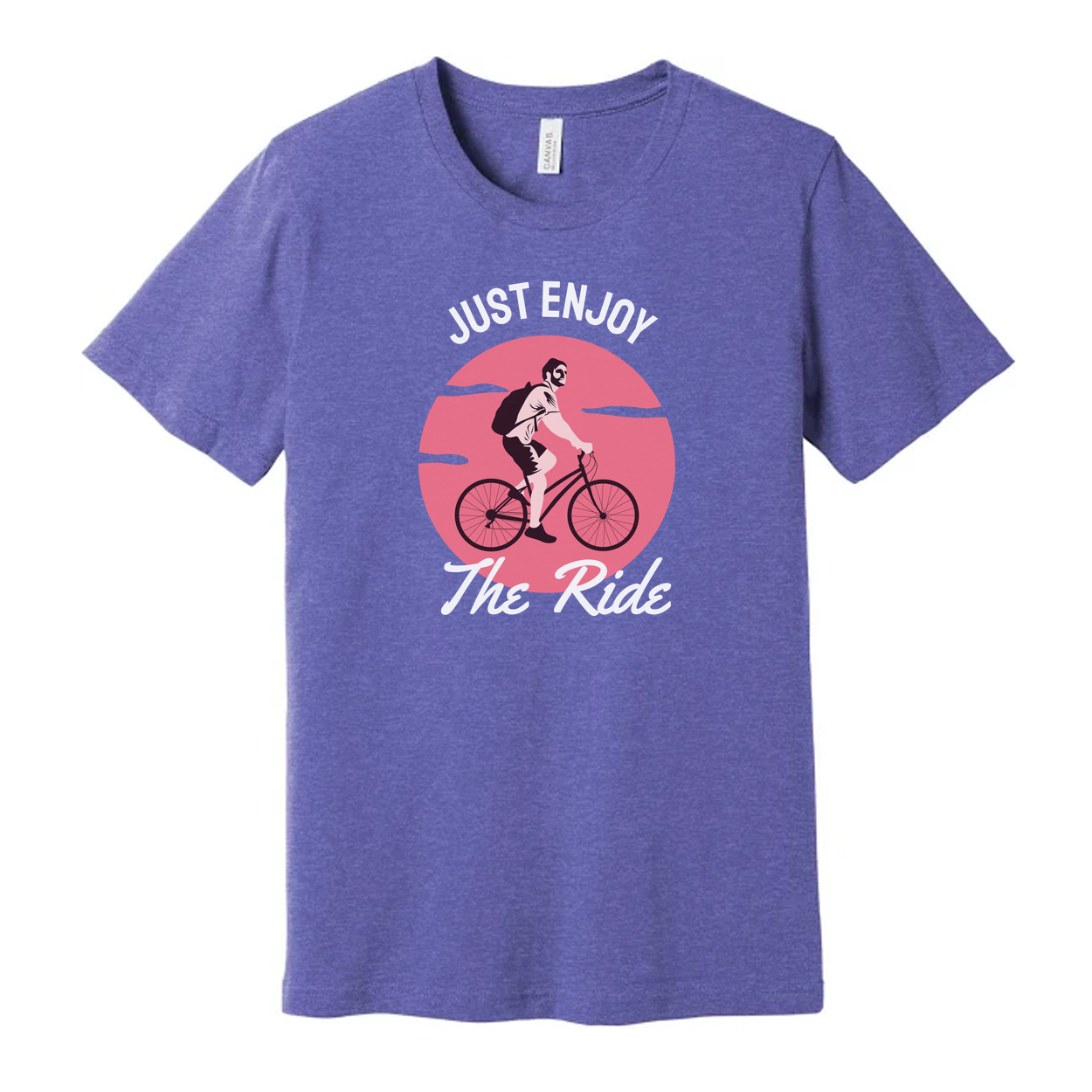 Just Enjoy The Ride Bicycle Graphic T Shirt For Unisex Casual Everyday Wear And Leisure