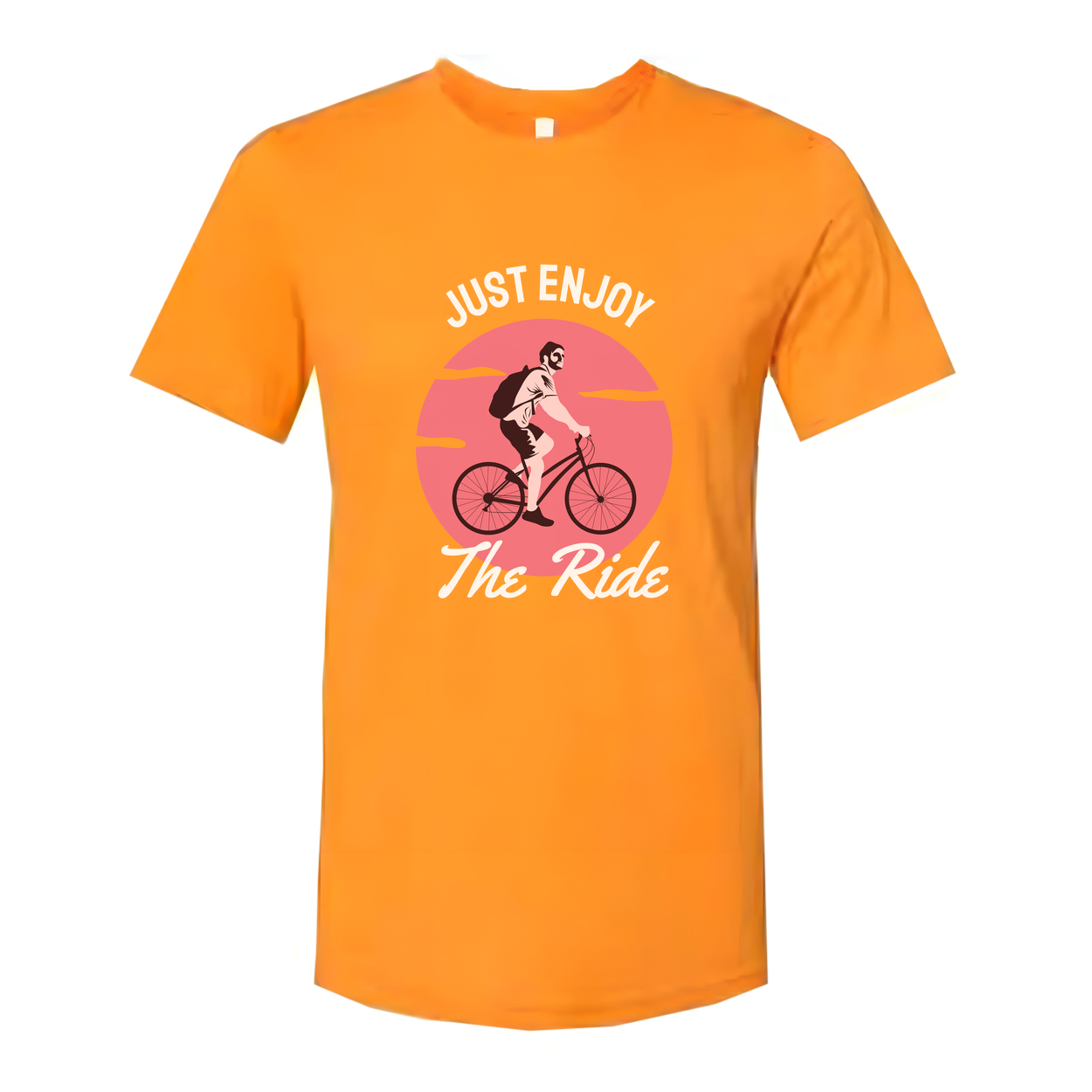 Just Enjoy The Ride Bicycle Graphic T Shirt For Unisex Casual Everyday Wear And Leisure