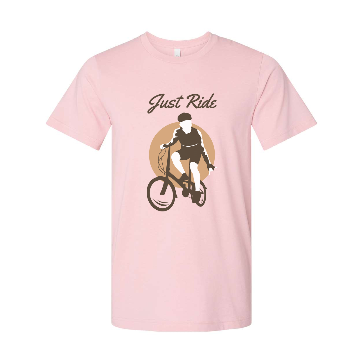 Just Ride Bicycle Graphic T Shirt For Men Women Unisex Casual Bike Enthusiast Tee
