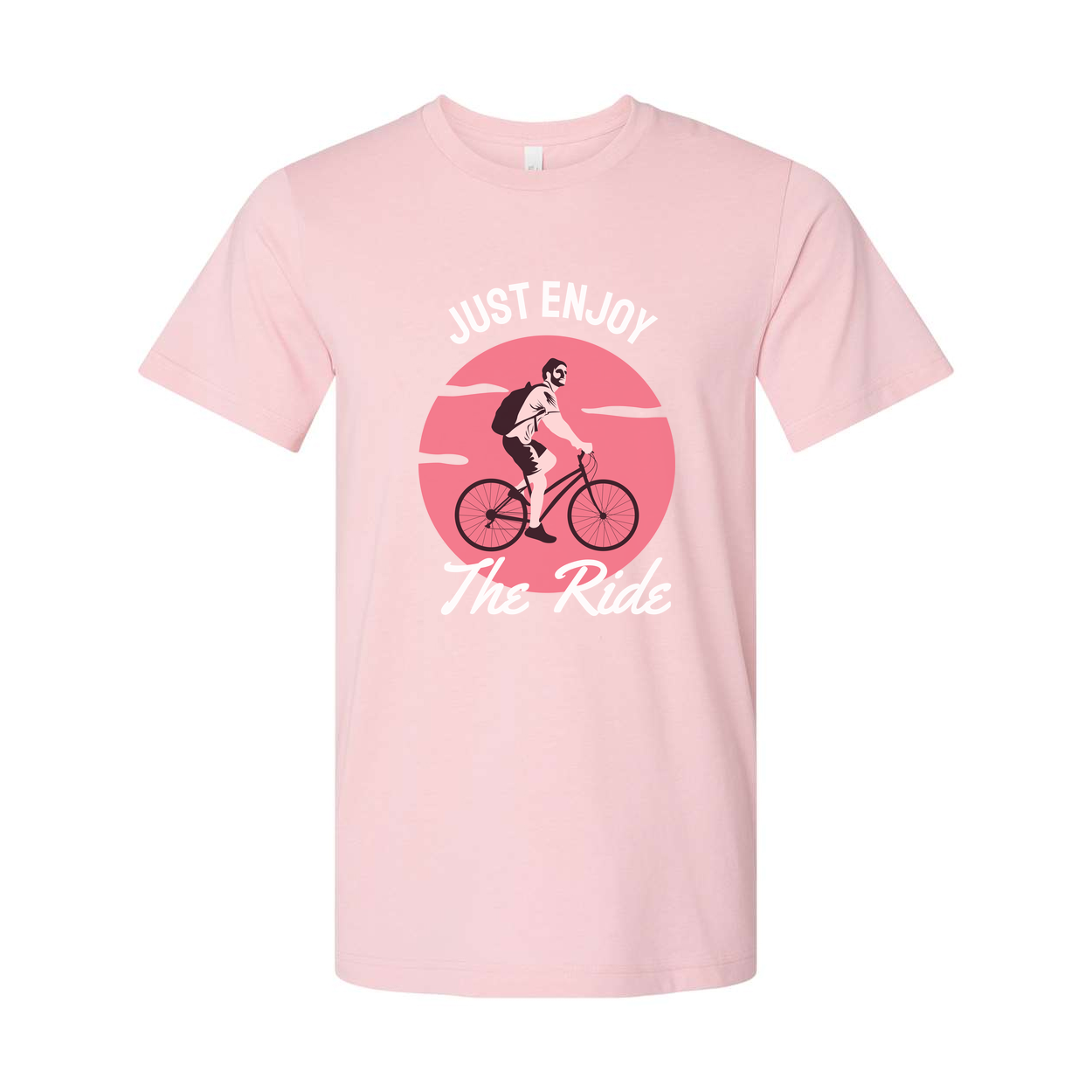 Just Enjoy The Ride Bicycle Graphic T Shirt For Unisex Casual Everyday Wear And Leisure