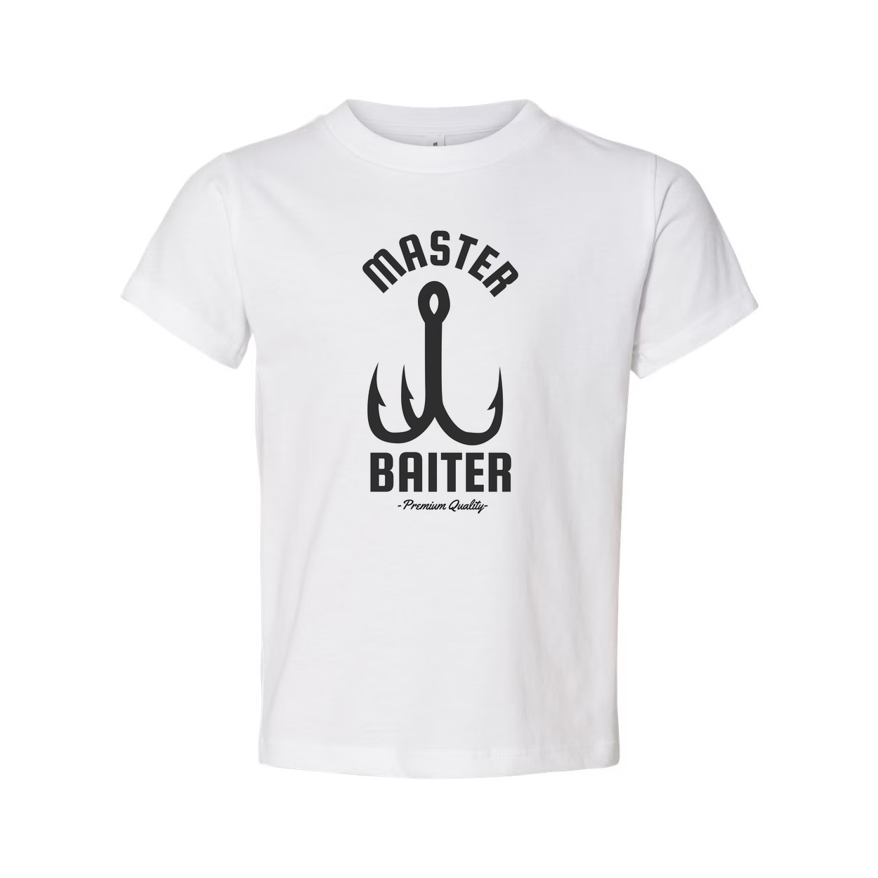 Master Baiter Fishing Tee With Hook Graphic