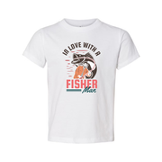 Unisex Fishing Graphic Tee With I'd Love With A Fisher Man Illustration And Retro Styling