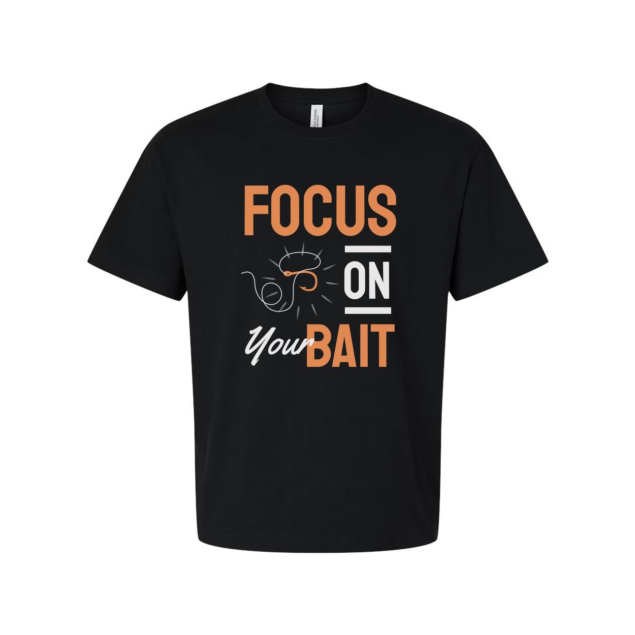 Unisex Fishing T Shirt With Focus On Bait Graphic For Anglers And Outdoor Lovers