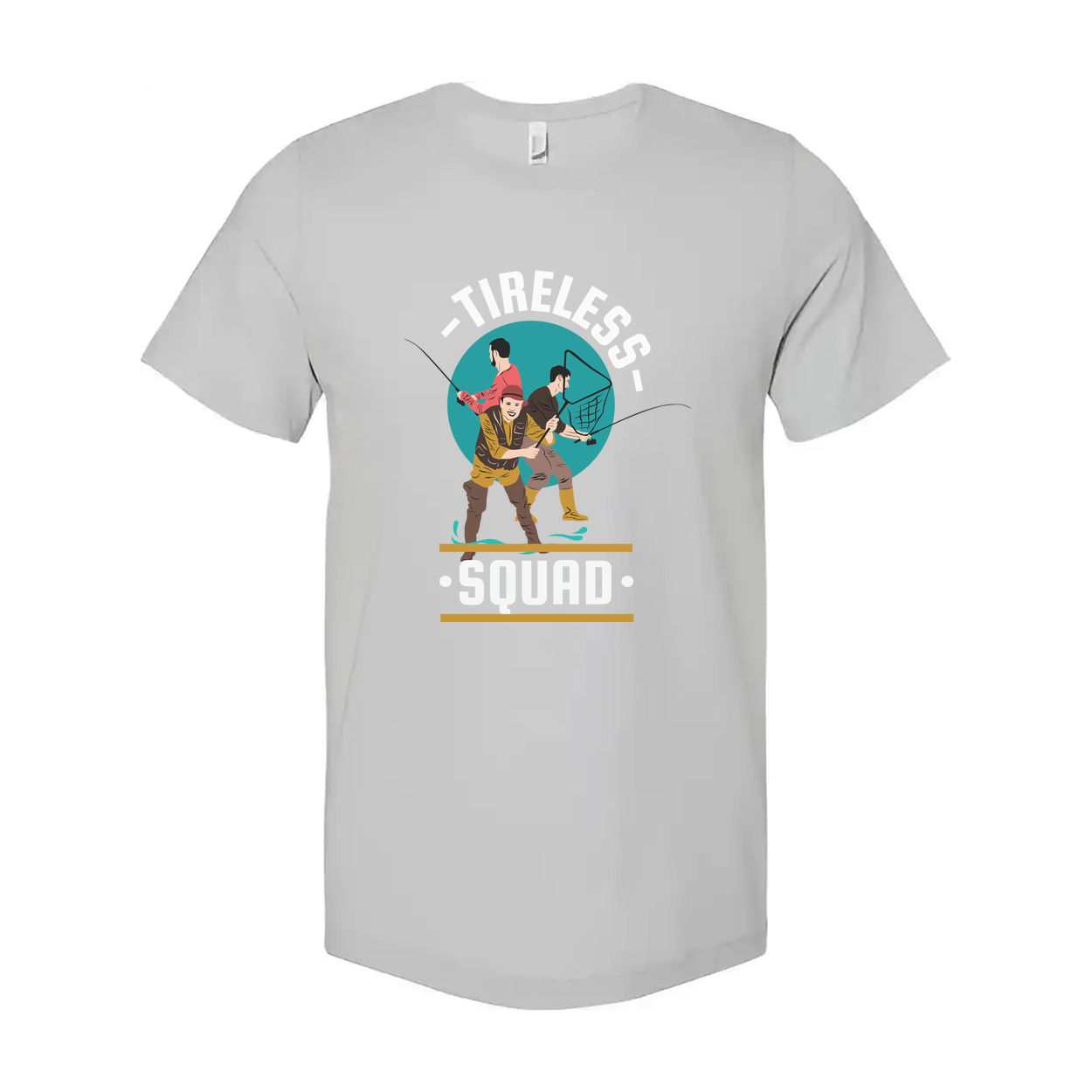 Unisex Tireless Squad Fishing Graphic T Shirt For Outdoor Enthusiasts And Adventure Lovers