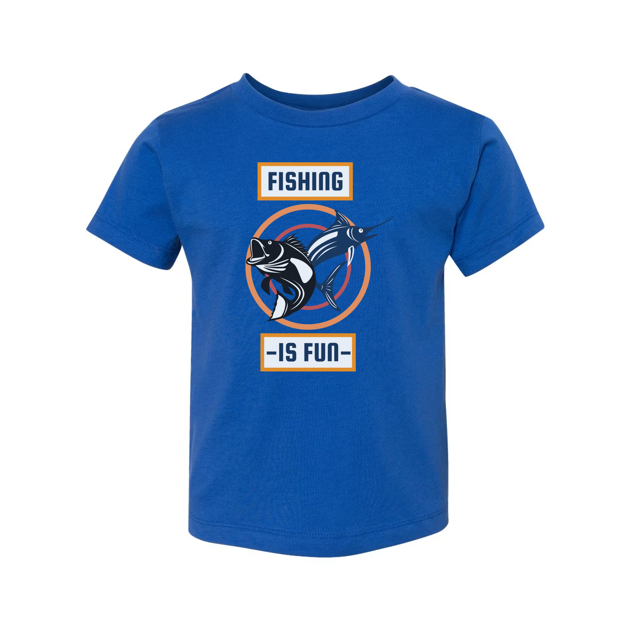 Unisex Fishing Graphic T Shirt With Dual Fish Illustration For Anglers And Outdoor Enthusiasts