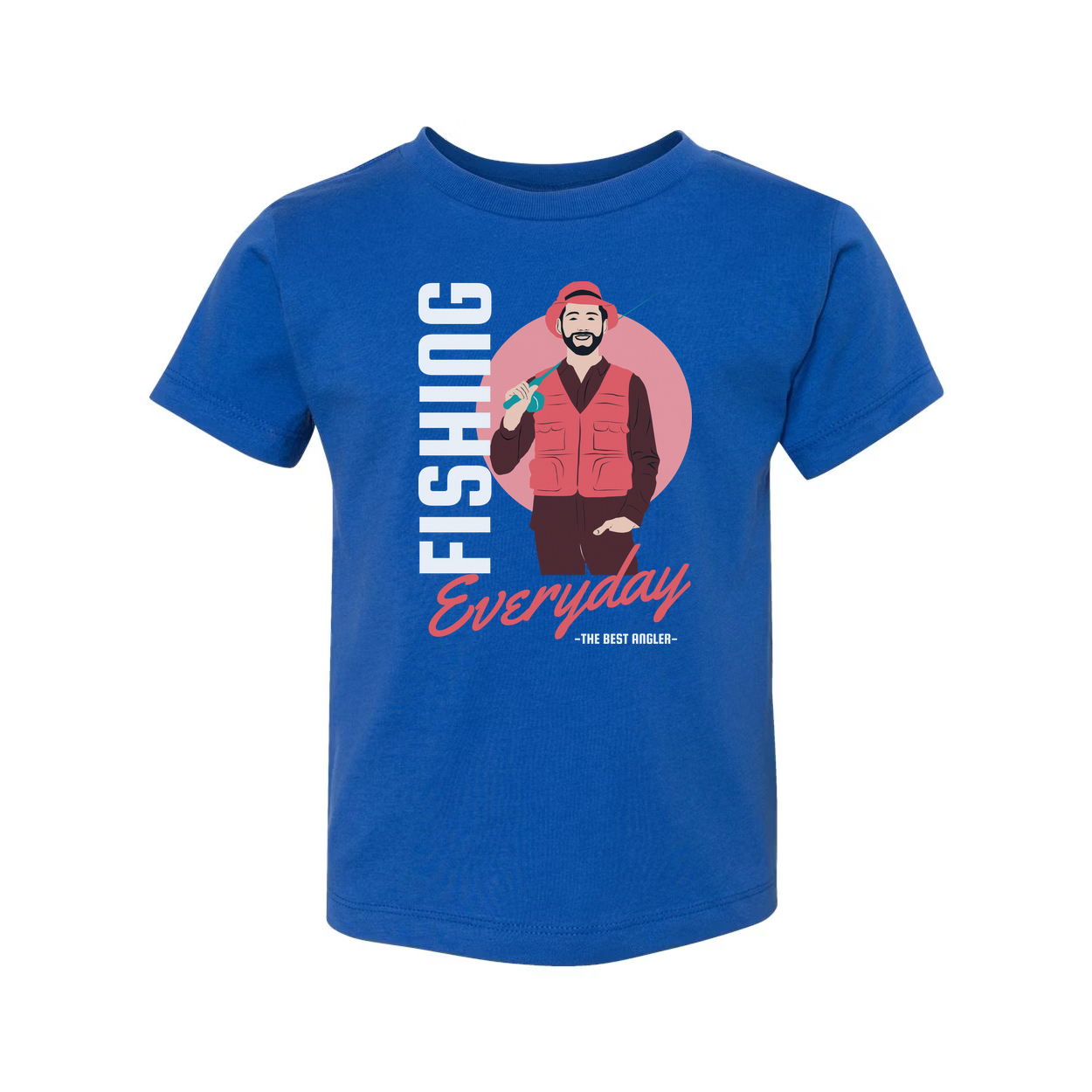 Everyday Fishing Angler Graphic Unisex Tee With Outdoor Scene And Bold Typography