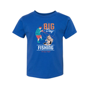 Big Day Fishing Graphic Tee For Anglers Unisex With Colorful Fishing Scene Illustration