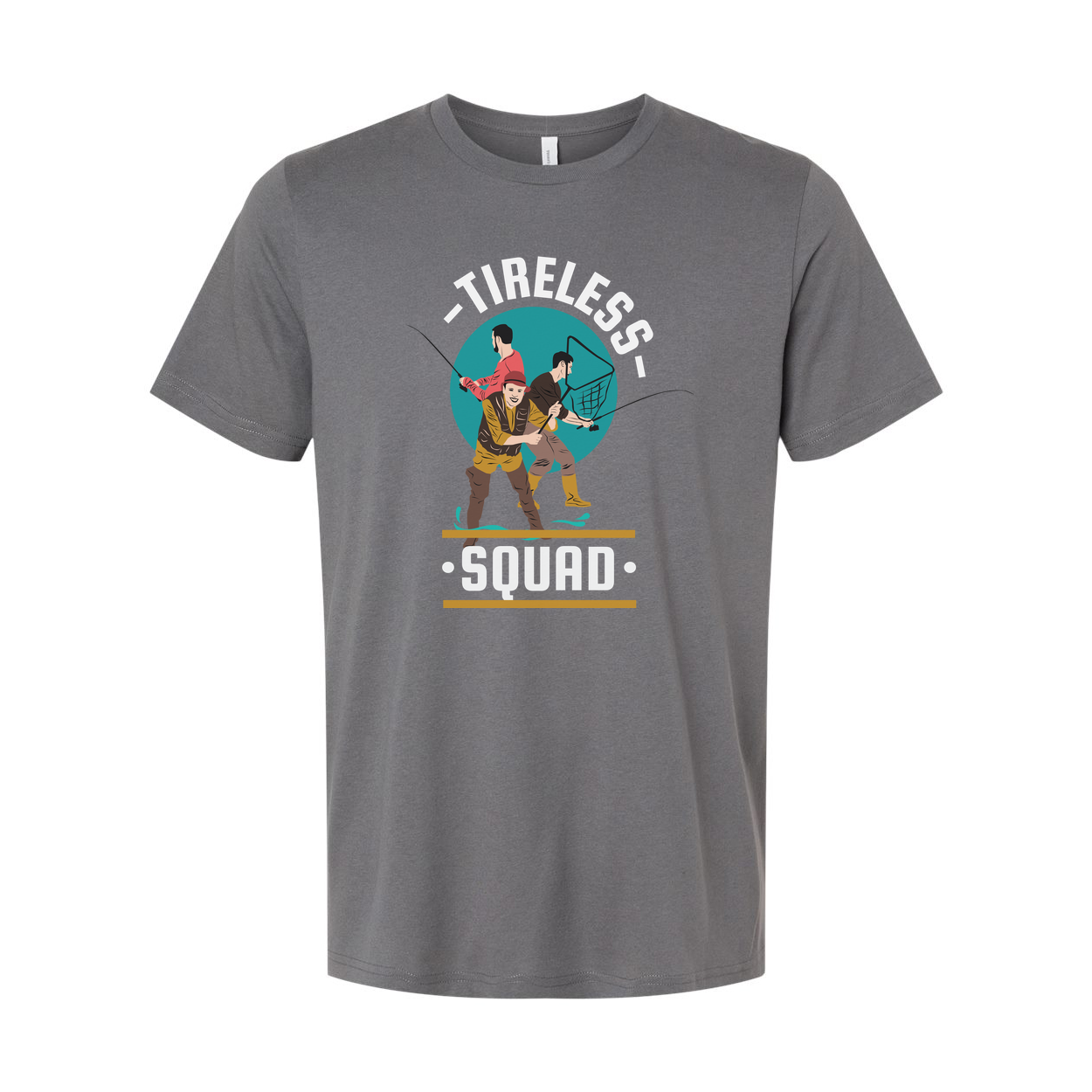 Unisex Tireless Squad Fishing Graphic T Shirt For Outdoor Enthusiasts And Adventure Lovers