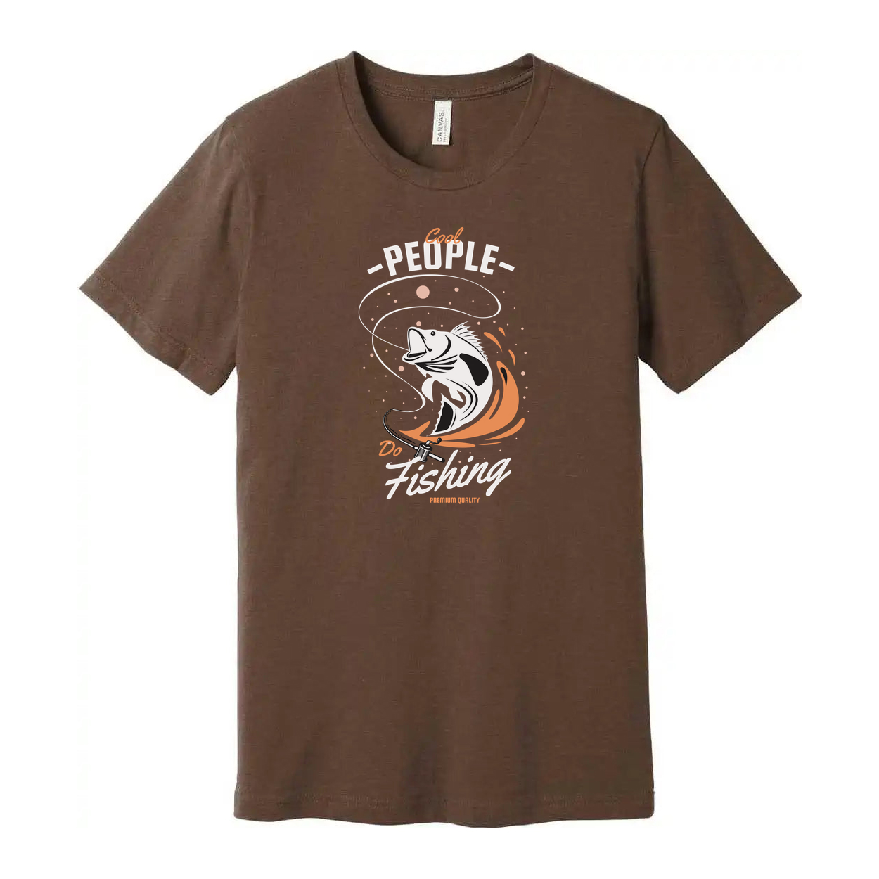 Unisex Fishing Graphic T Shirt With Dynamic Fish Artwork And Splash Design Featuring Do Fishing Theme