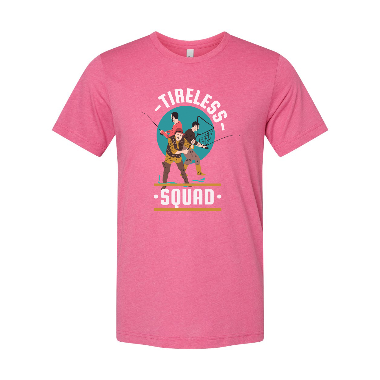 Unisex Tireless Squad Fishing Graphic T Shirt For Outdoor Enthusiasts And Adventure Lovers