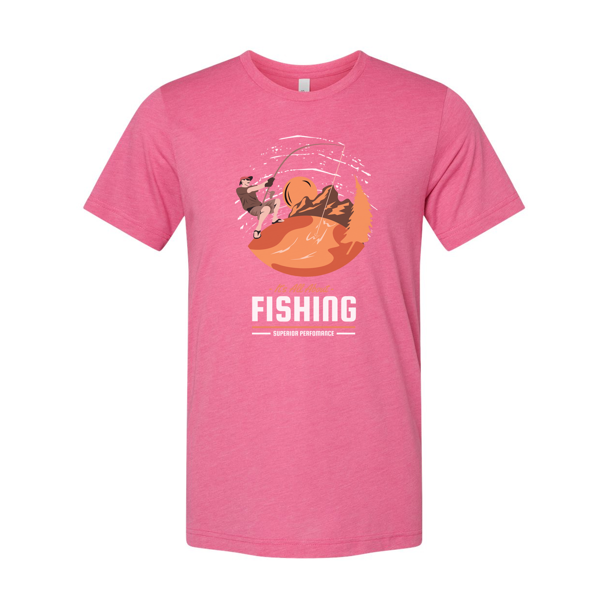 Unisex Fishing Graphic Tee With It's All About Fishing Design For Outdoor Enthusiasts
