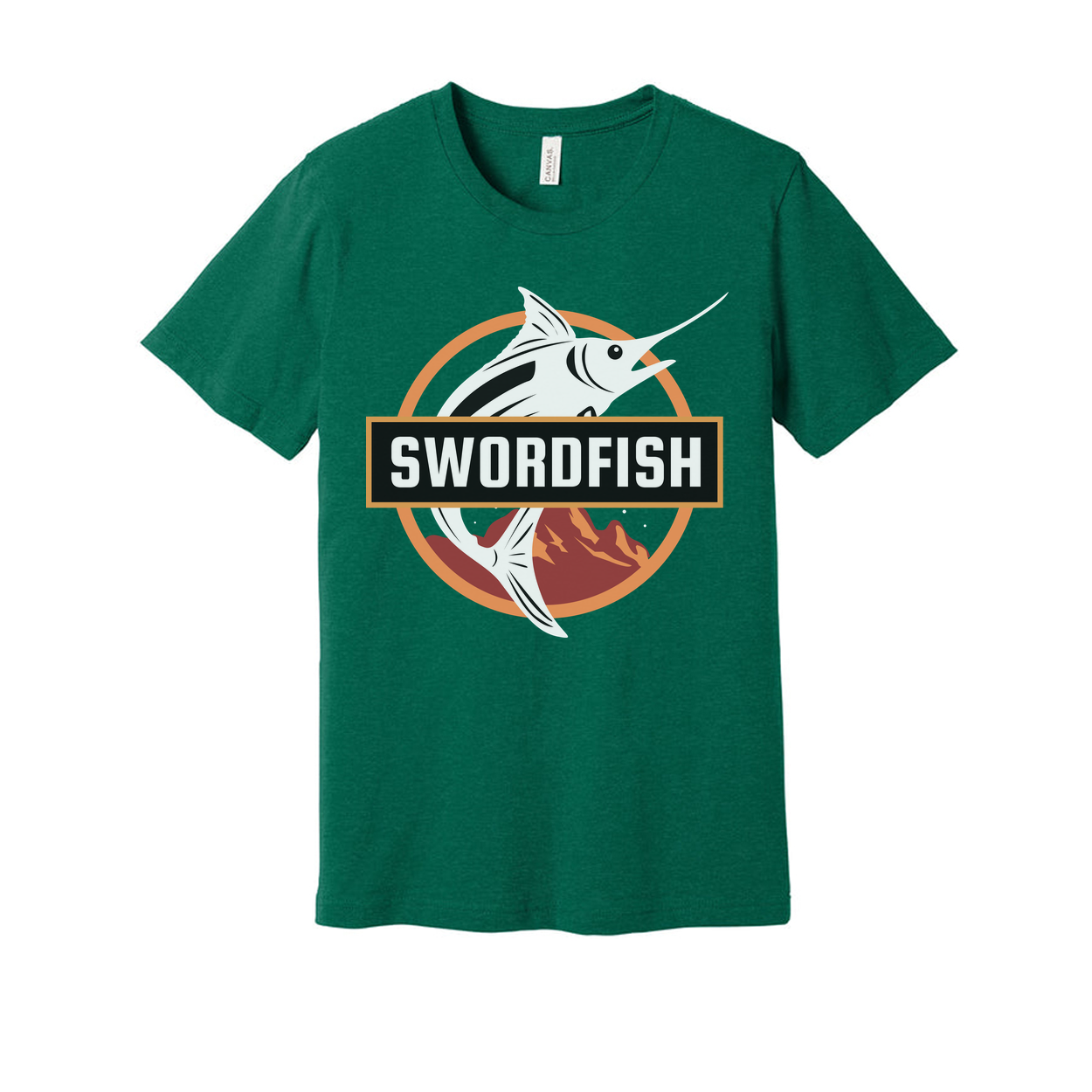 Swordfish Logo Fishing T Shirt
