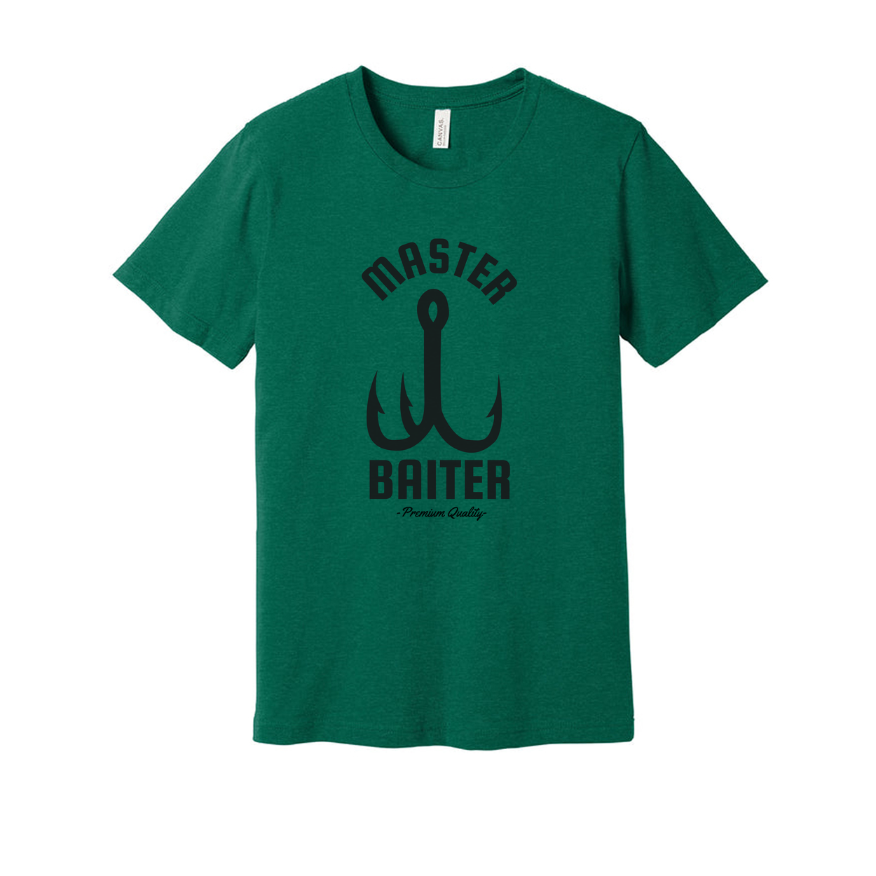 Master Baiter Fishing Tee With Hook Graphic