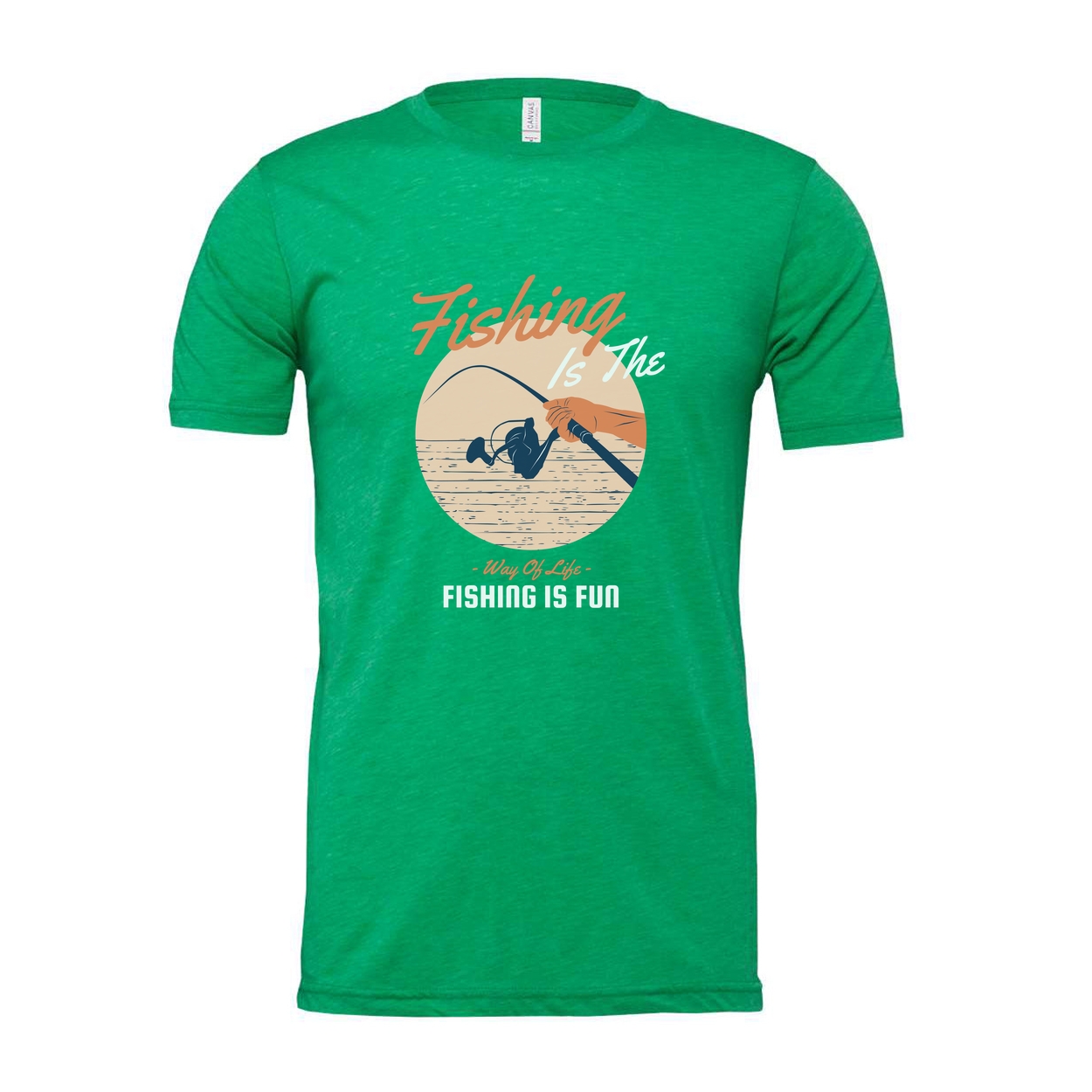 Unisex Fishing Graphic T Shirt With Fishing Is The Way Of Life And Fishing Is Fun