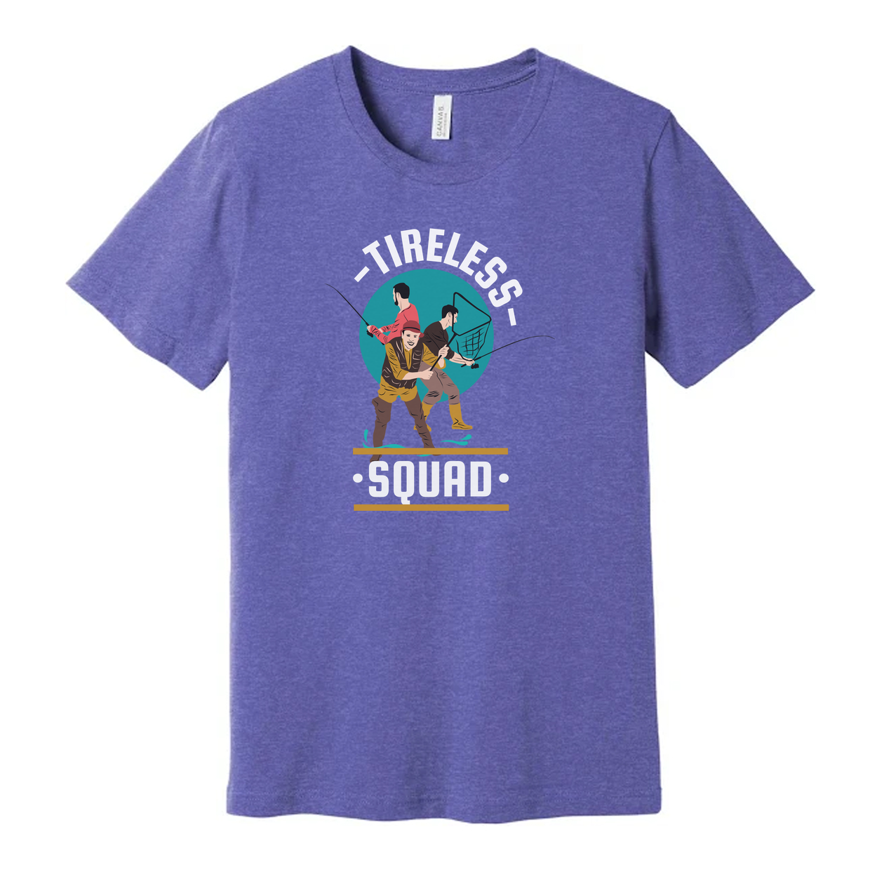 Unisex Tireless Squad Fishing Graphic T Shirt For Outdoor Enthusiasts And Adventure Lovers