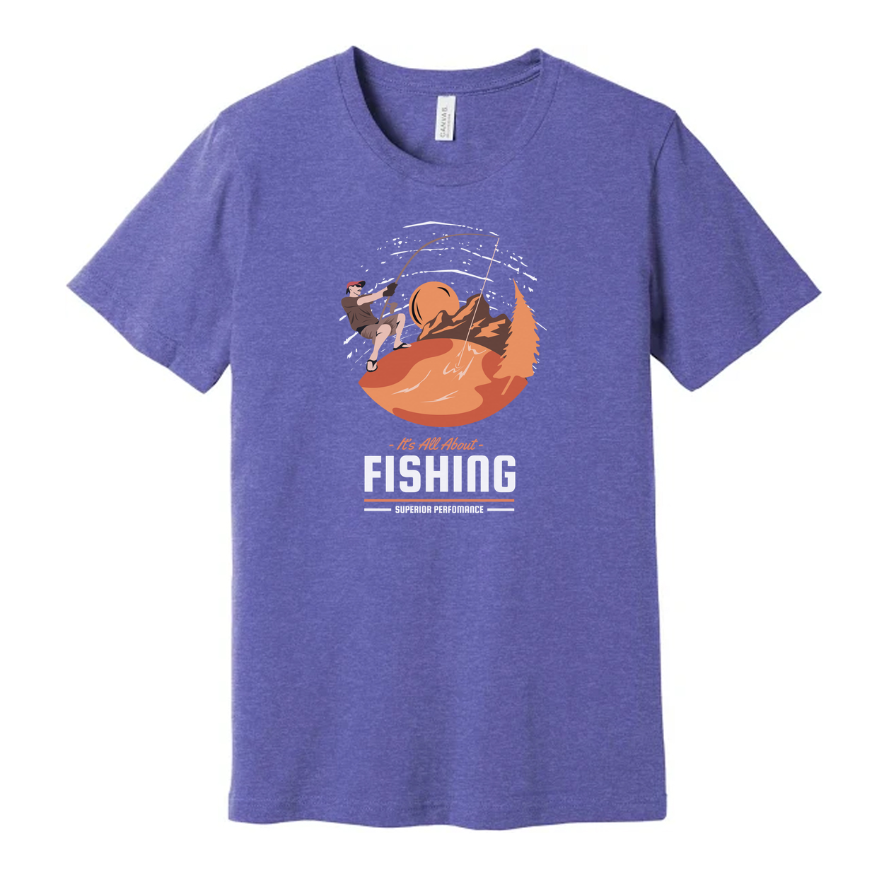 Unisex Fishing Graphic Tee With It's All About Fishing Design For Outdoor Enthusiasts
