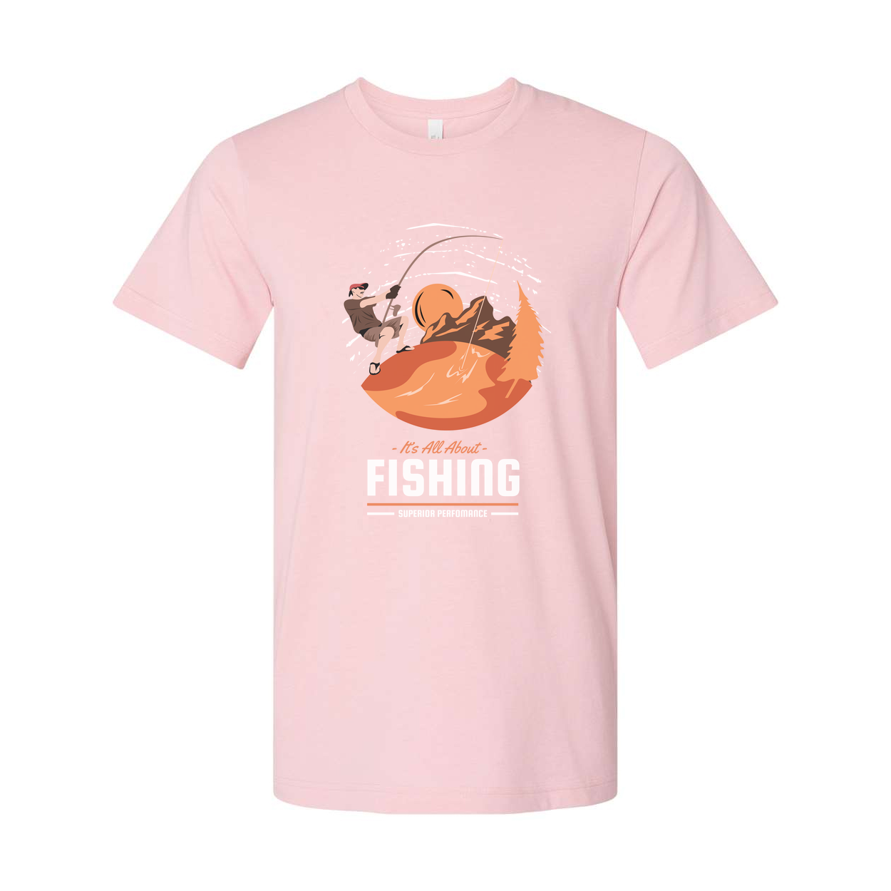 Unisex Fishing Graphic Tee With It's All About Fishing Design For Outdoor Enthusiasts