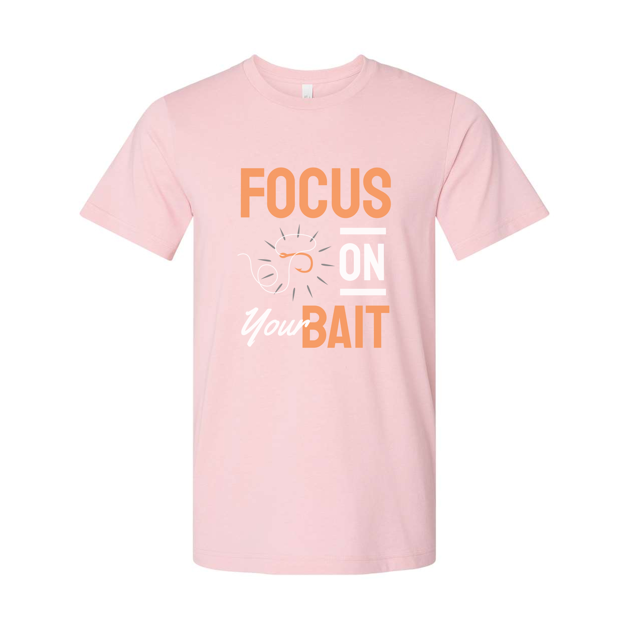 Unisex Fishing T Shirt With Focus On Bait Graphic For Anglers And Outdoor Lovers