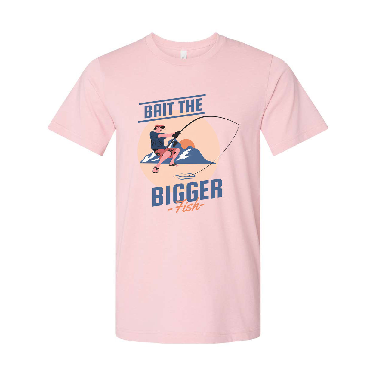 Bait The Bigger Fish Fishing Graphic Tee Unisex Casual Shirt For Anglers And Outdoor Enthusiasts
