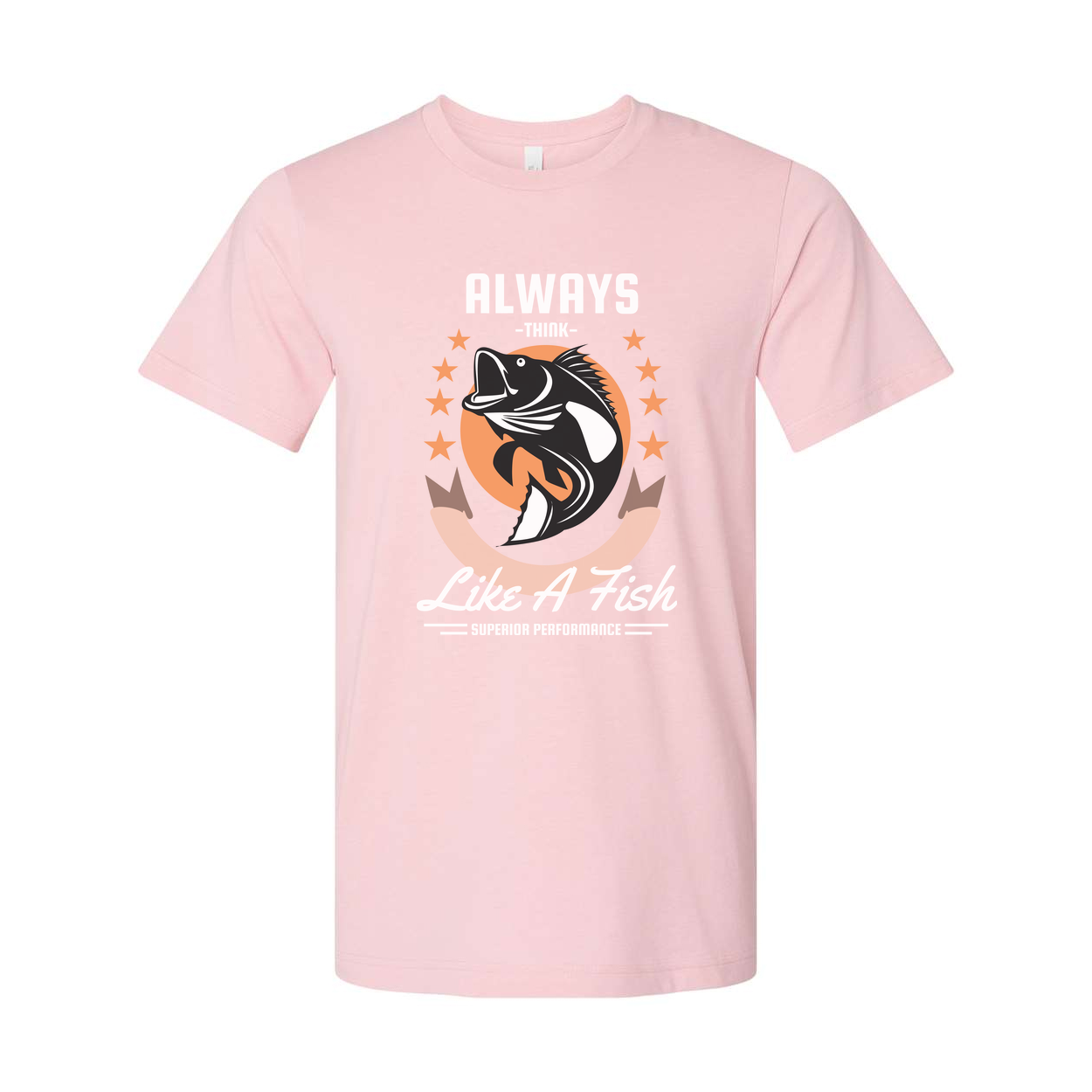 Always Think Like A Fish Fishing Graphic T Shirt For Unisex Casual Wear And Outdoor Enthusiasts