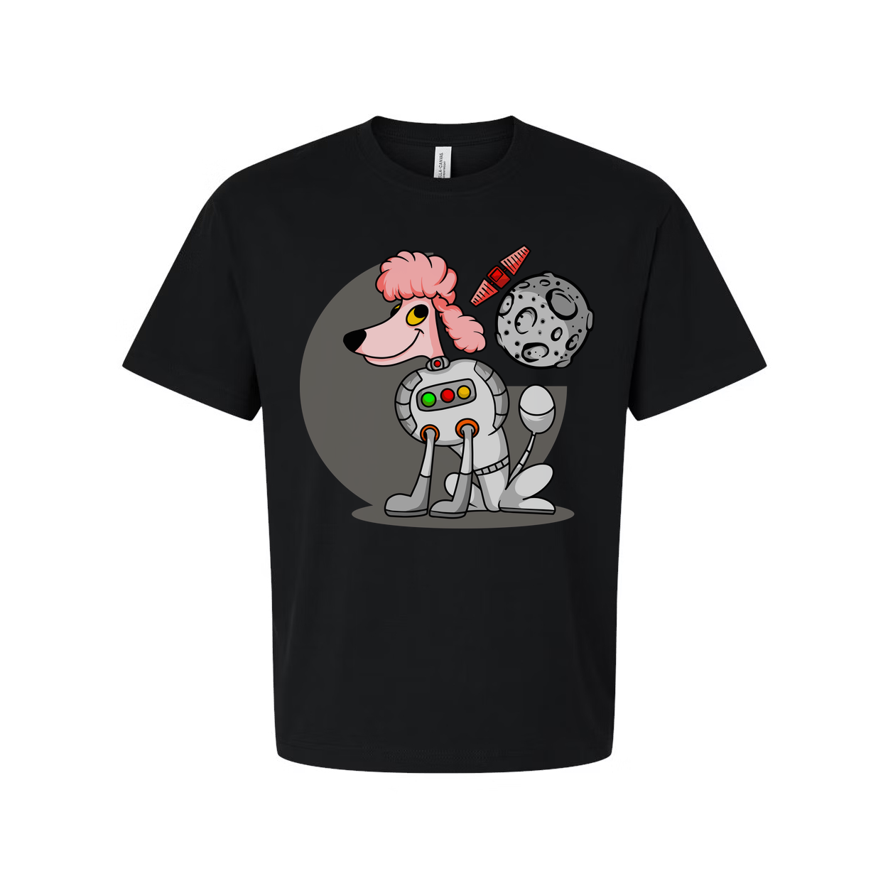 Space Animals Astronaut Dog Cartoon Graphic Tee For Adults And Teens Unisex Space Themed Apparel