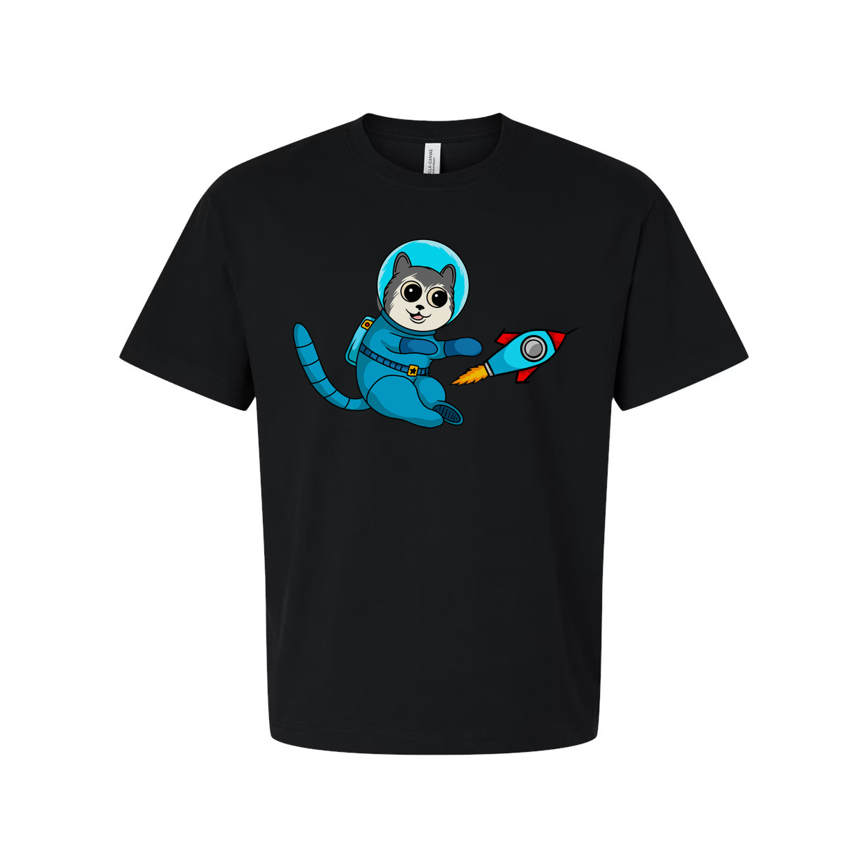 Space Panda Astronaut Cartoon T Shirt For Unisex Adults And Kids Space Animals Design