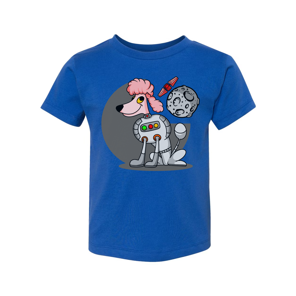 Space Animals Astronaut Dog Cartoon Graphic Tee For Adults And Teens Unisex Space Themed Apparel