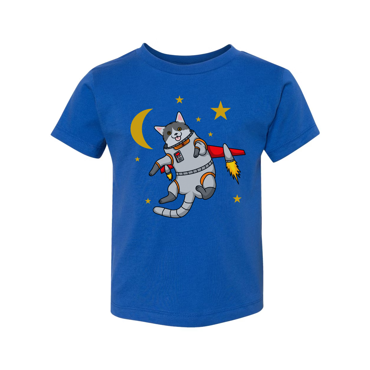 Space Animals Cat Astronaut Graphic Tee For Men Women Unisex Cute Space Travel Cartoon Outfit Gift