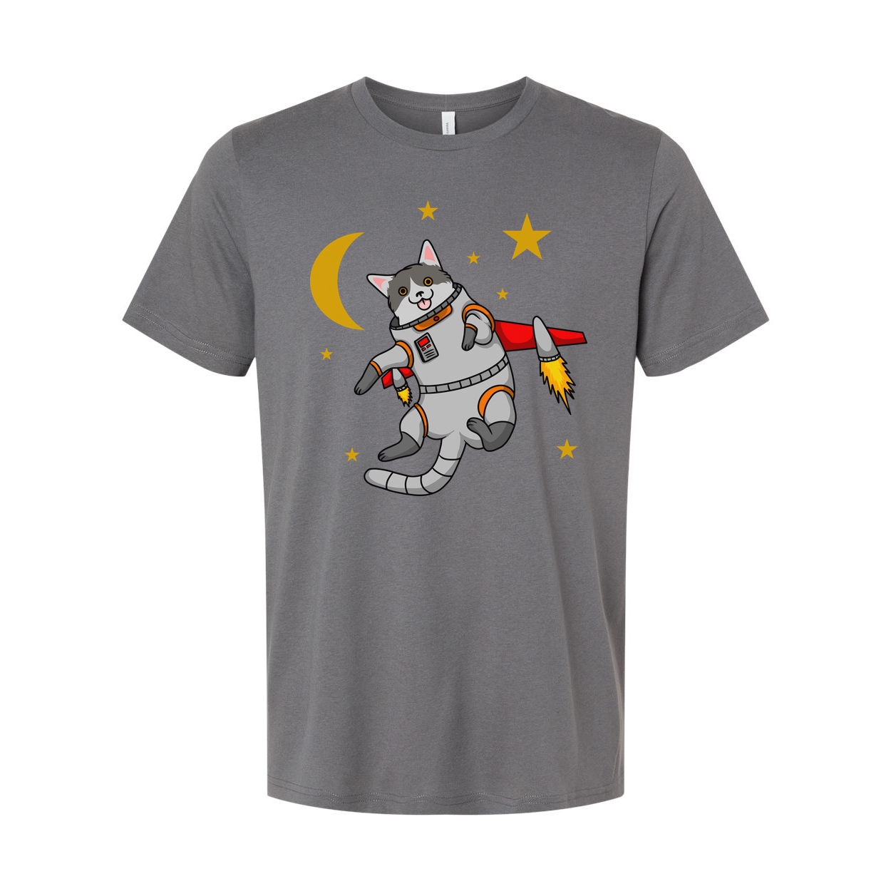 Space Animals Cat Astronaut Graphic Tee For Men Women Unisex Cute Space Travel Cartoon Outfit Gift