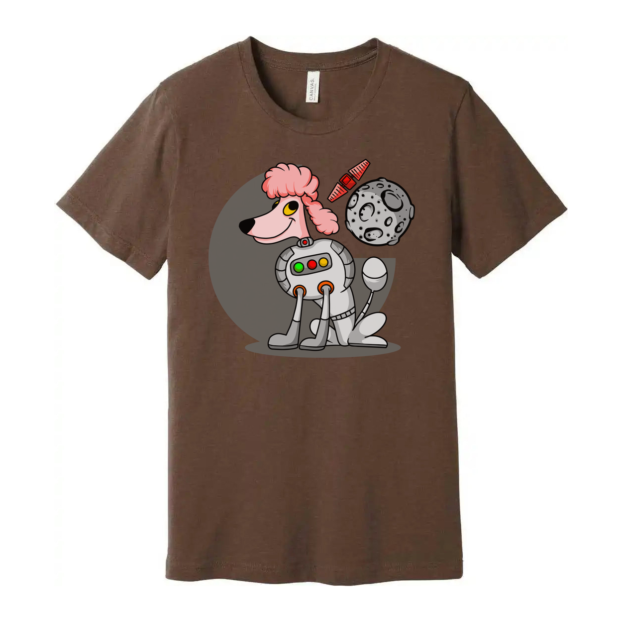Space Animals Astronaut Dog Cartoon Graphic Tee For Adults And Teens Unisex Space Themed Apparel