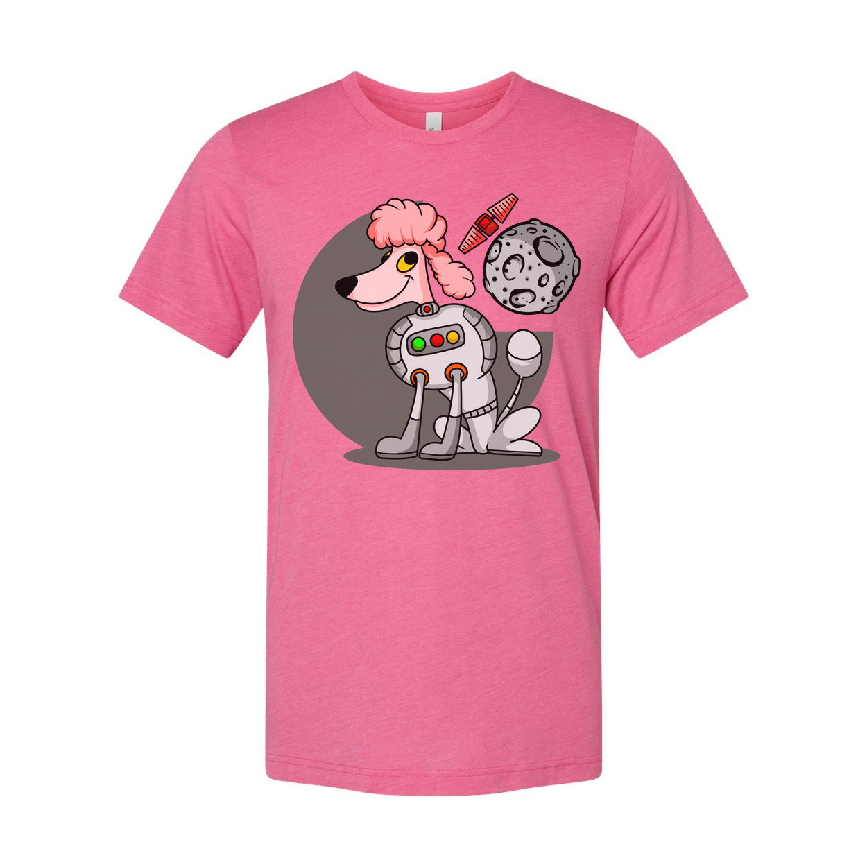 Space Animals Astronaut Dog Cartoon Graphic Tee For Adults And Teens Unisex Space Themed Apparel