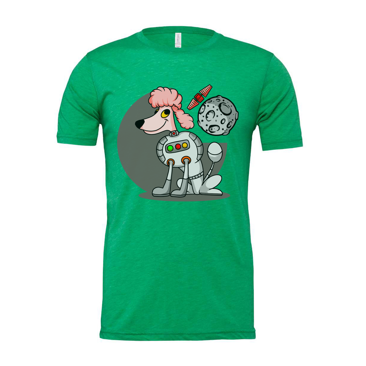 Space Animals Astronaut Dog Cartoon Graphic Tee For Adults And Teens Unisex Space Themed Apparel