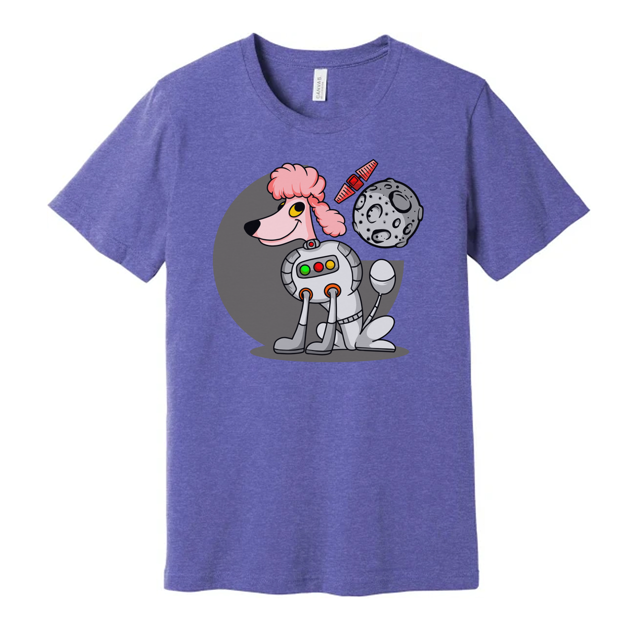 Space Animals Astronaut Dog Cartoon Graphic Tee For Adults And Teens Unisex Space Themed Apparel