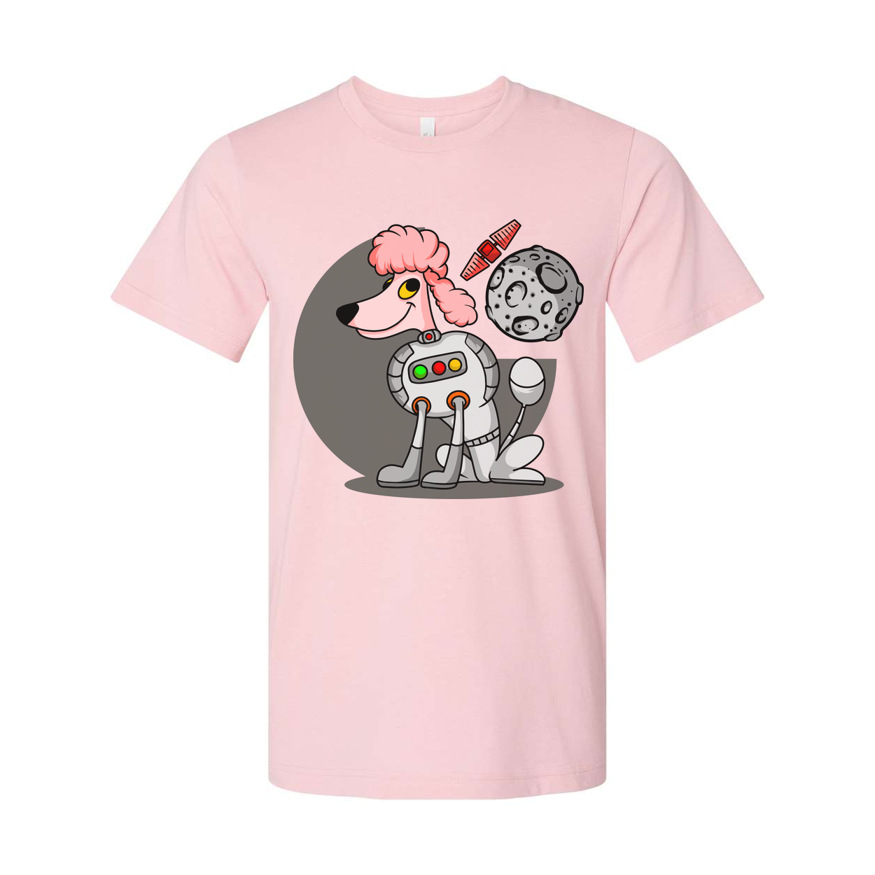 Space Animals Astronaut Dog Cartoon Graphic Tee For Adults And Teens Unisex Space Themed Apparel