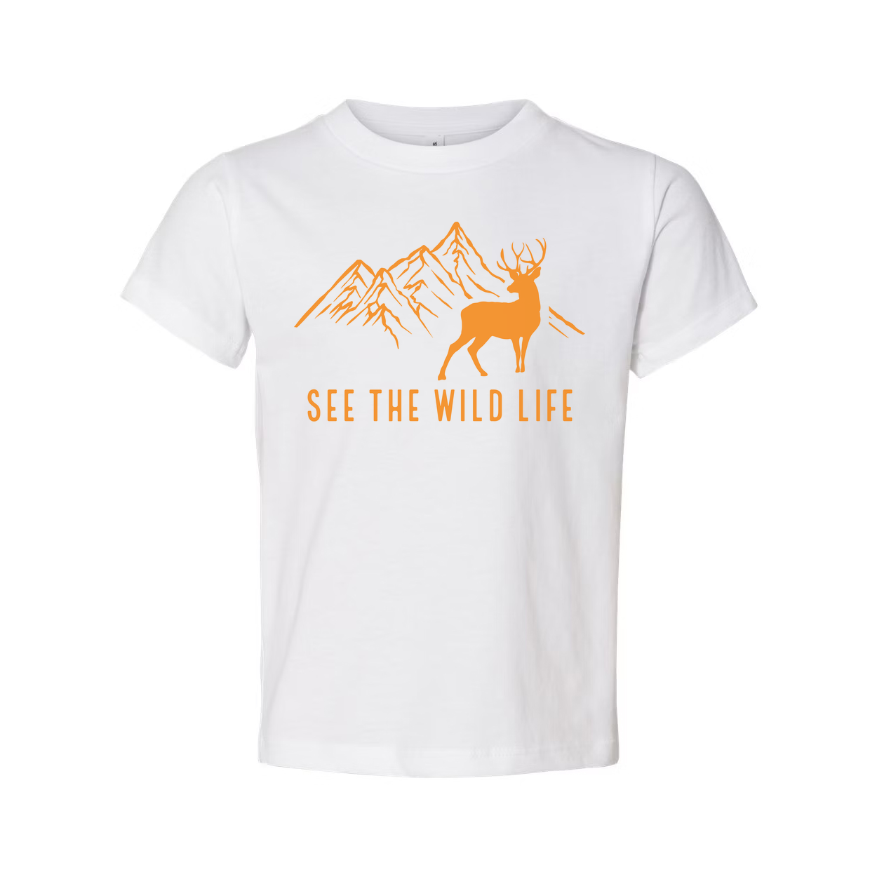 See The Wild Life Mountain Deer Graphic Unisex Outdoor T Shirt With Nature Adventure Theme And Comfortable Fit