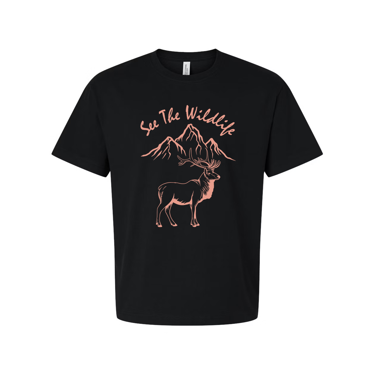Unisex Wildlife Mountain Elk Graphic T Shirt Featuring See The Wildlife Design For Outdoor Enthusiasts