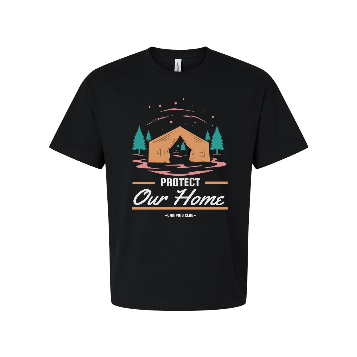 Unisex Outdoor Camping Tent Graphic T Shirt