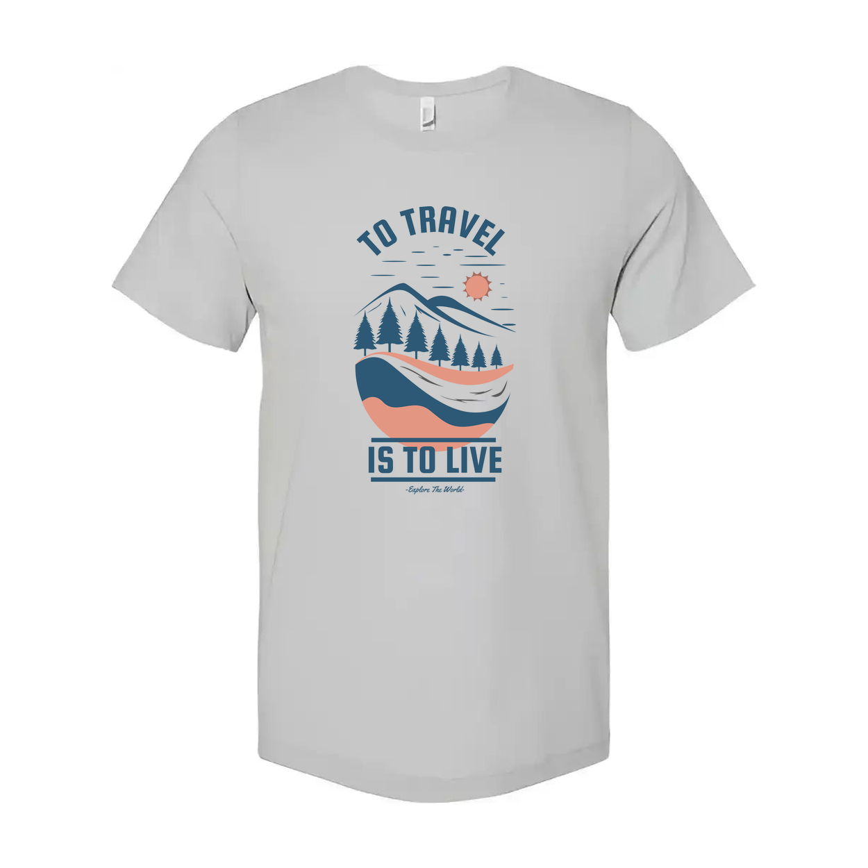 Unisex Outdoor Travel T Shirt With Scenic Landscape Graphic Design For Adventure