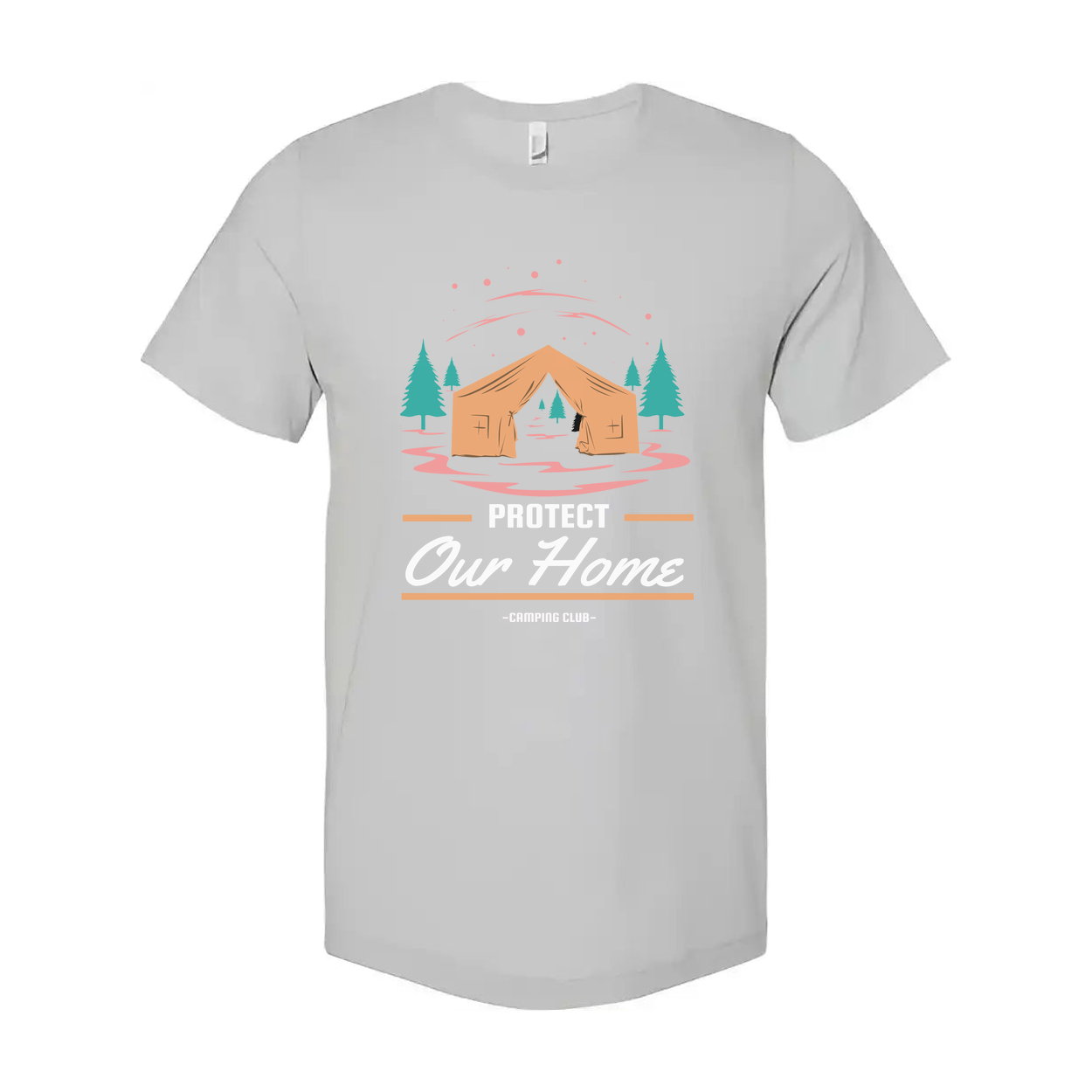 Unisex Outdoor Camping Tent Graphic T Shirt