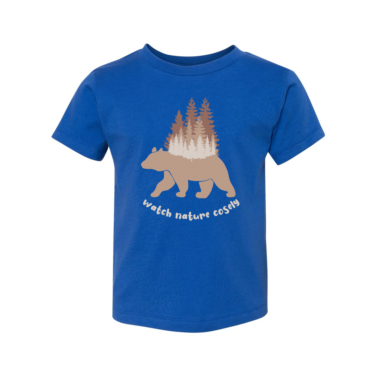 Unisex Outdoors Bear And Forest Graphic Tee For Nature Lovers Camping Hiking Adventures