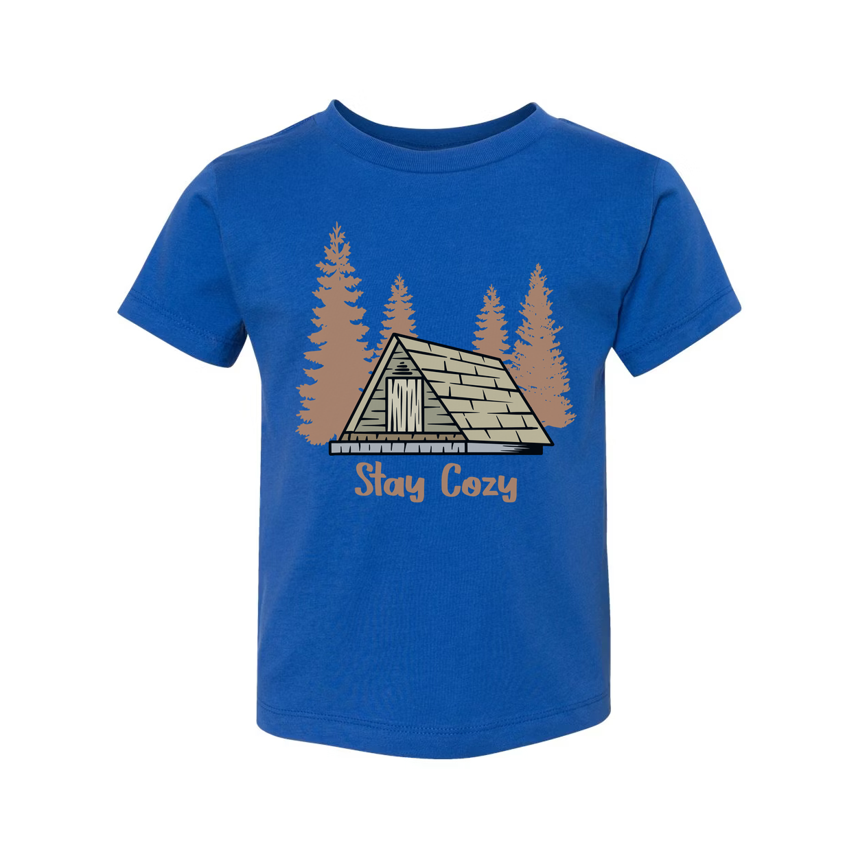 Camping Tent Graphic T Shirt For Outdoors Enthusiasts Stay Cozy Forest Scene Tee