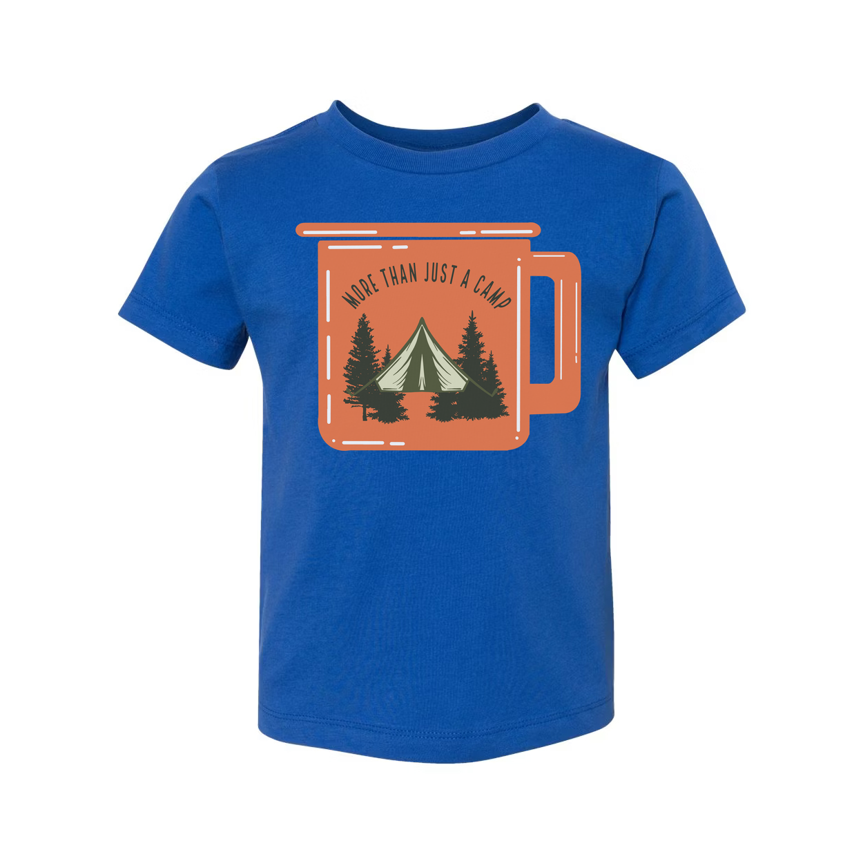 Unisex Outdoor Camping Graphic T Shirt With Tent And Pine Trees Landscape Illustration For Adventurers