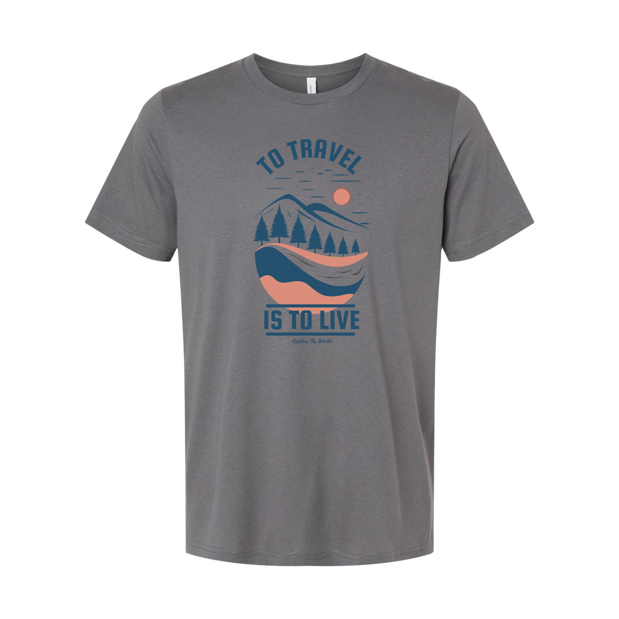 Unisex Outdoor Travel T Shirt With Scenic Landscape Graphic Design For Adventure