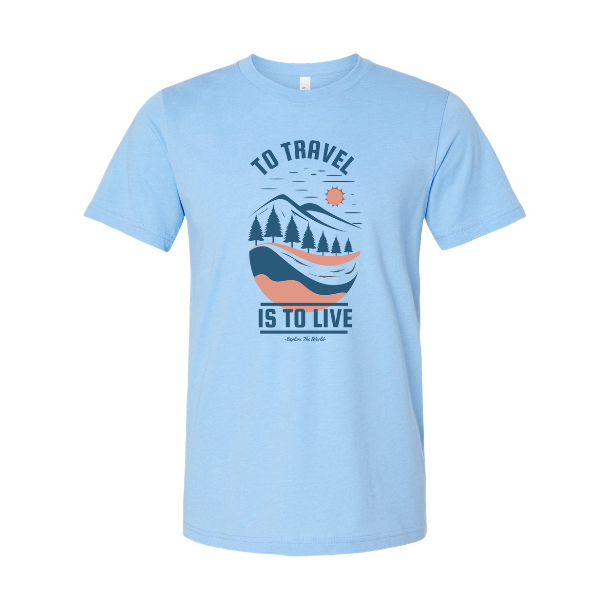 Unisex Outdoor Travel T Shirt With Scenic Landscape Graphic Design For Adventure