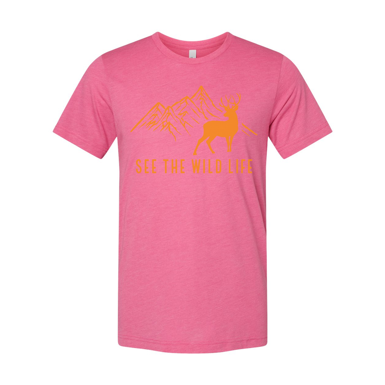 See The Wild Life Mountain Deer Graphic Unisex Outdoor T Shirt With Nature Adventure Theme And Comfortable Fit