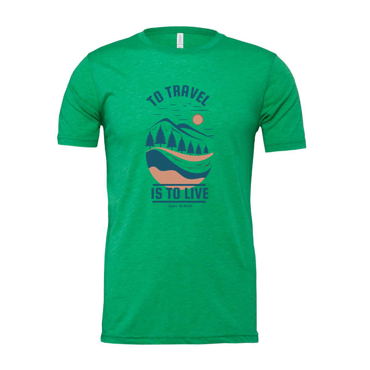Unisex Outdoor Travel T Shirt With Scenic Landscape Graphic Design For Adventure