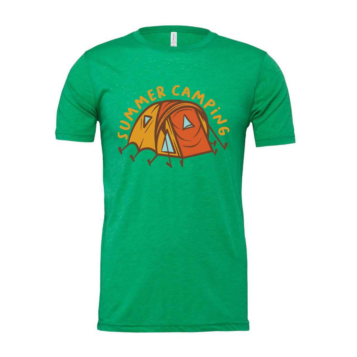 Summer Camping Graphic Tee For Outdoors Enthusiasts, Unisex Tent Design T Shirt For Adventure Lovers