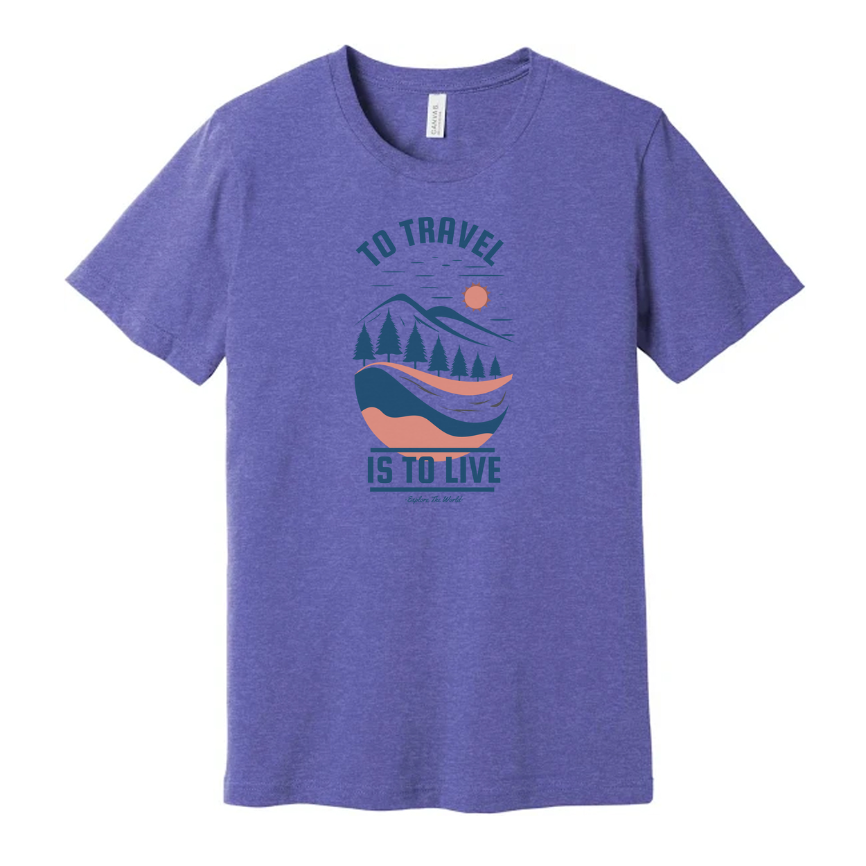 Unisex Outdoor Travel T Shirt With Scenic Landscape Graphic Design For Adventure
